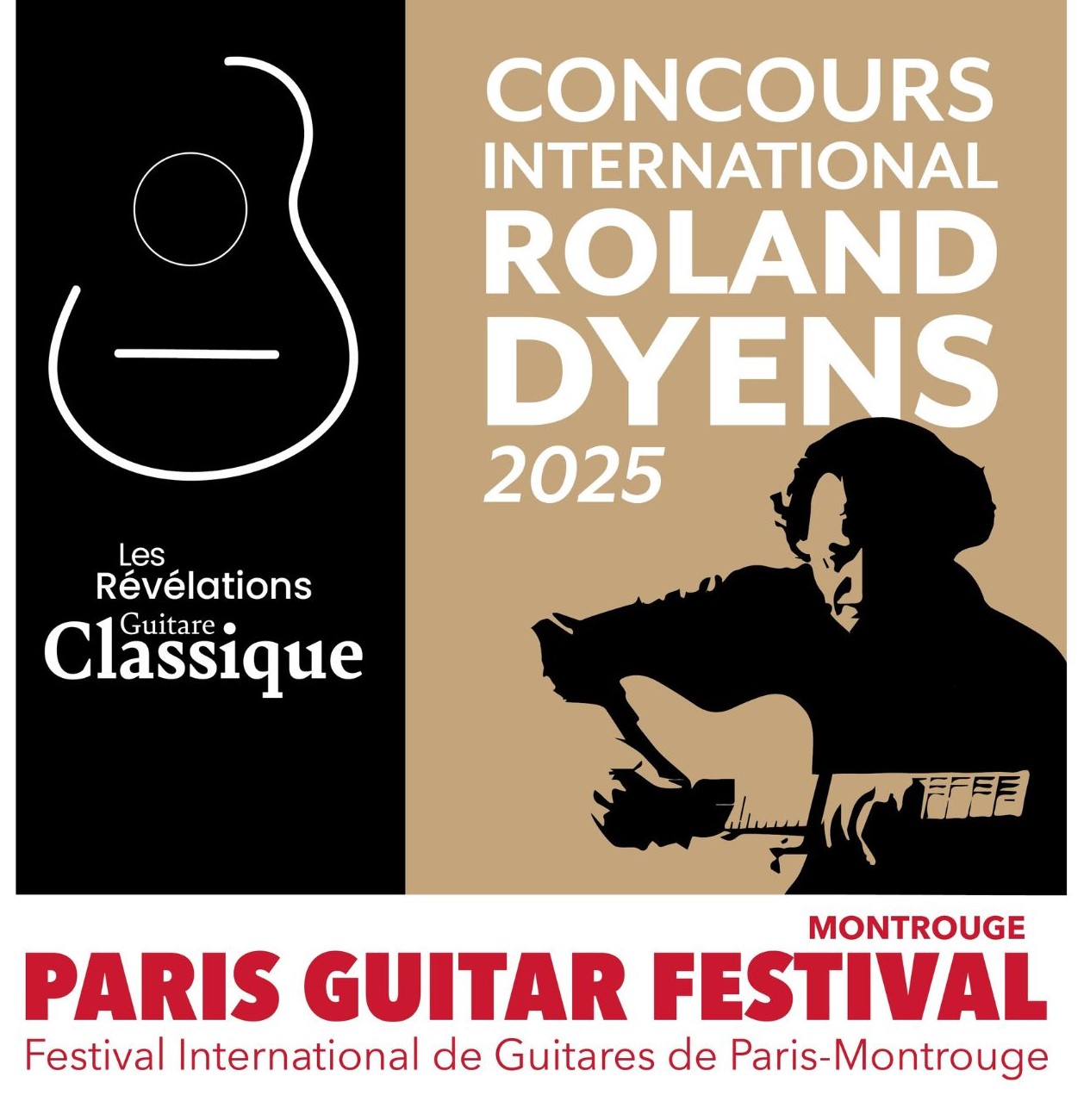 Affiche du Concours international Roland Dyens, Révélation Guitare Classique 2025