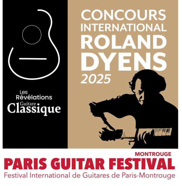 Affiche du Concours international Roland Dyens, Révélation Guitare Classique 2025